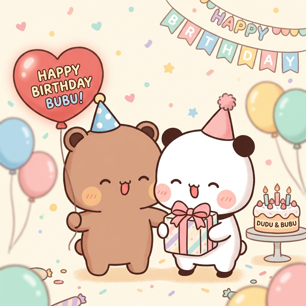 Cute Couple Celebrating Birthday